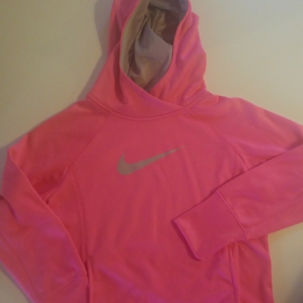 NWOT Girls Neon Pink Nike Hoodie